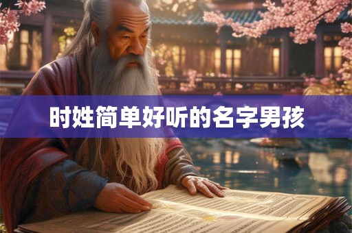 时姓简单好听的名字男孩