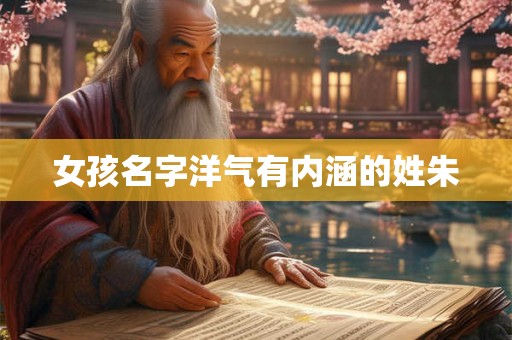 女孩名字洋气有内涵的姓朱